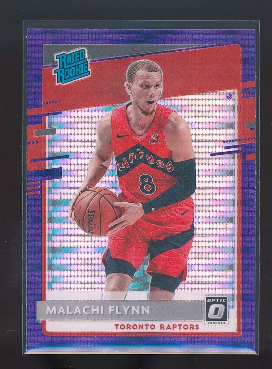 2020-21 Donruss Optic Malachi Flynn Purple Pulsar Prizm RC #179 Panini Target