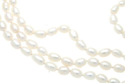 Vintage 14K Yellow Gold, Ruby & 3 Strand Pearl Necklace 0.40 Cts. - 第 5/6 張圖片