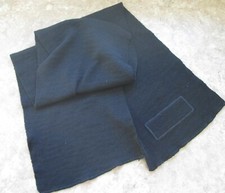 New Unisex Black Knitted Scarf - Approx 70" x 10"