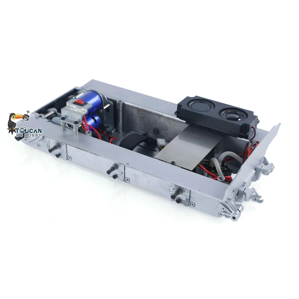 Metal Chassis W/Smoke Unit Motor Gearbox for Henglong 1/16 Sherman RC Tank 3898 - Image 4 of 4