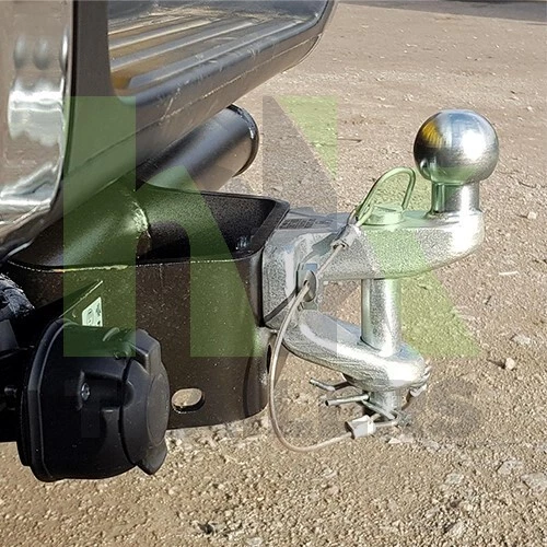 Ball and Pin Hitch, Clevis, Silver, 50mm Tow Ball, Bar, E Approved, Maypole MP84 - Picture 2 of 2
