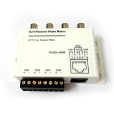 UTP 4CH Pasivo Video Balun RJ45 BNC Transceptor Receptor CCTV Pares Retorcidos