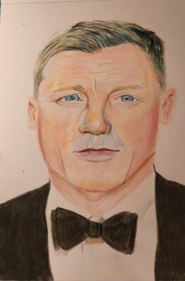 Zeichnung von Daniel Craig