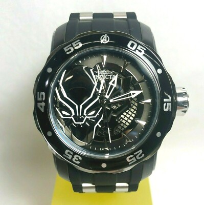 Invicta 34740 Marvel 48mm Men's Black Panther Quartz *LE/4K* Strap Watch