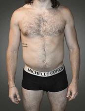 Men's Boxer Briefs by Michelle Cohen- 3 Pack - Black - Cotton