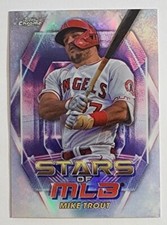 2023 Topps Baseball Chrome Stars Of The MLB Mike Trout Los Angeles Angels