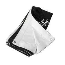 8'x8' 2.4x2.4m UltraBounce White/Black Reversible Overhead Fabric