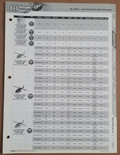 Thunder Tiger Mini Titan E325 Scale Helicopter Parts List and diagram sheet 3870