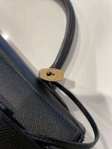 Hermes Kelly Pochette Noir Black Lézard Lizard Palladium Hardware #J -  Vendome Monte Carlo