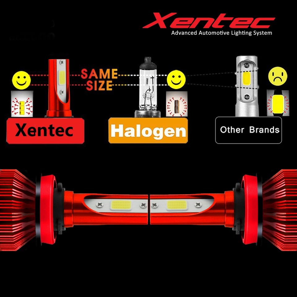 Kit de faróis de LED Xentec alta e baixa 9007 HB5 para Ford Explorer F-150 Mustang F-250 - Imagem 2 de 4