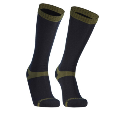 DexShell Trekking Socks Mid Olive Green Stripe Socken Laufsocken Sportsocken