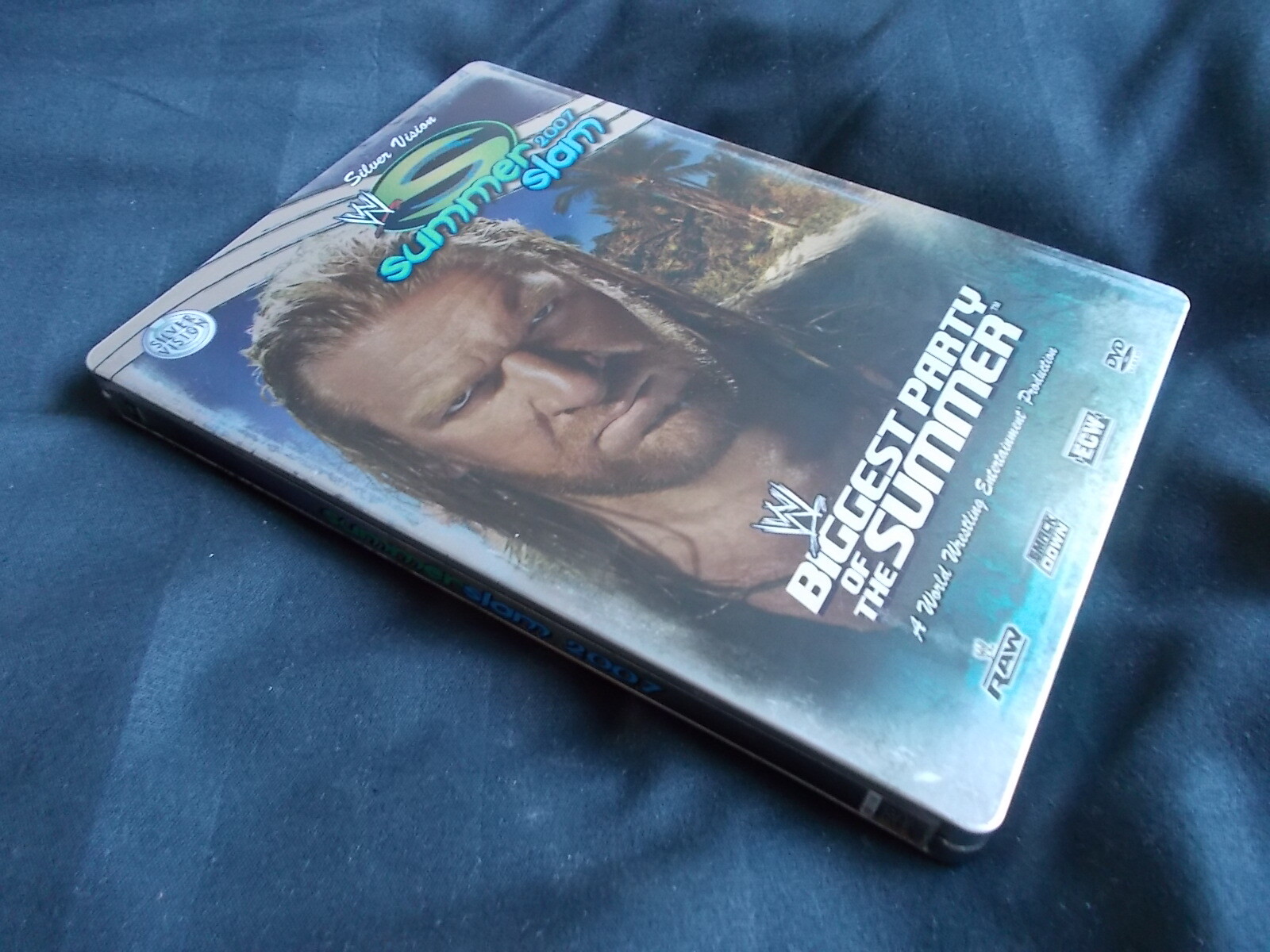 WWE Wrestling SummerSlam 2007 (DVD, 2008) Steelbook - Triple H vs King Booker B