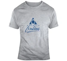 America Online Vintage Aol Logo Cool Retro T Shirt BRAND NEW w/Tag Sport Gray
