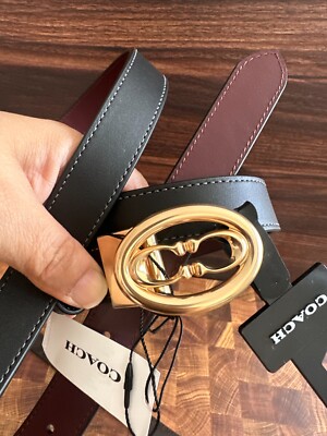 BN COACH Signature~Solid Buckle Cut To Size Belt, 25 Mm  display picture 1