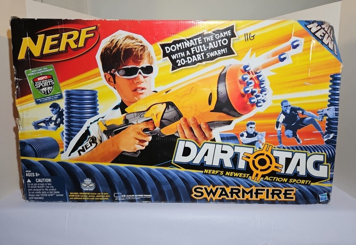 NERF Dart Tag Swarmfire Blaster #28509 NEW In Box (2010)