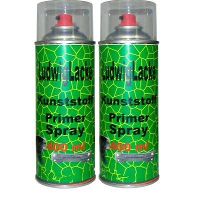LUDWIGLACKE Primaire D'Accroche, Plastique 2x 400ml Apprêt D'Acroche Amorce en