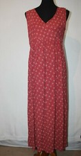 Urban Outfitters Sz M Ecote Red Floral Rayon Maxi Dress Modesty BOHO Nepal