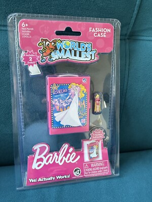 Worlds Smallest Barbie Fashion Case Micro Toy RARE NEU