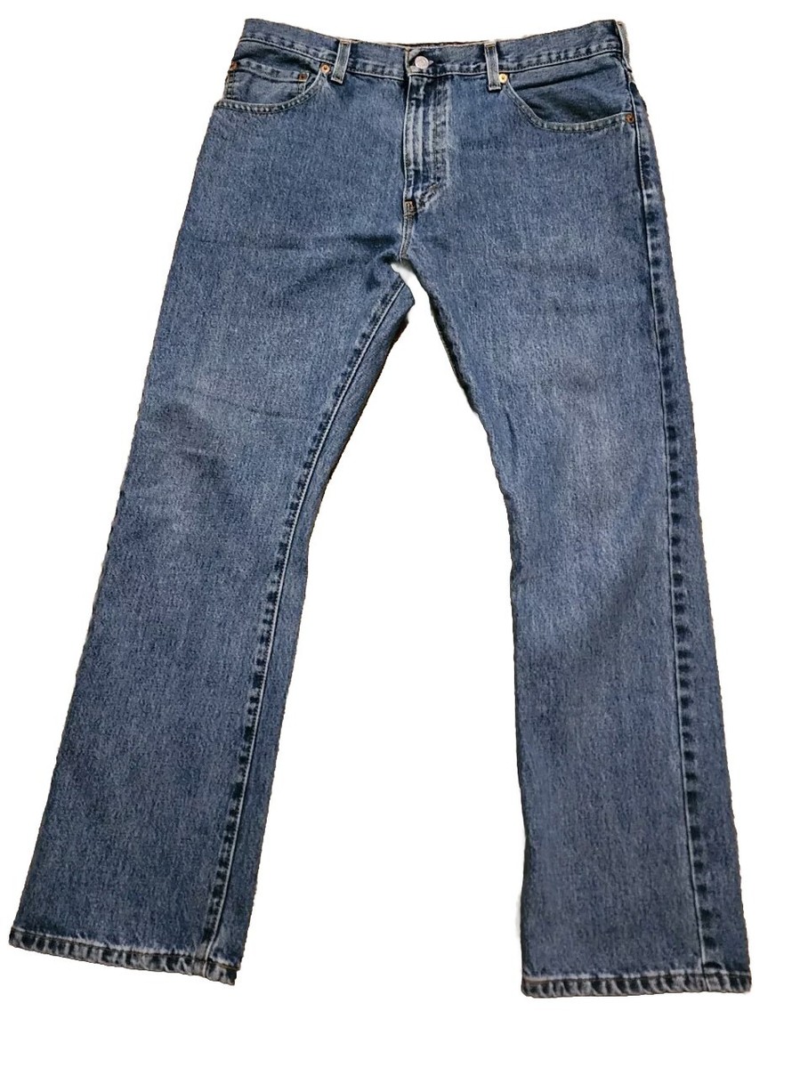 90s LEVI’S 517 w34 L30 Levis 517 Jeans Mens 34x30 Blue Boot Cut American Western Denim | eBay