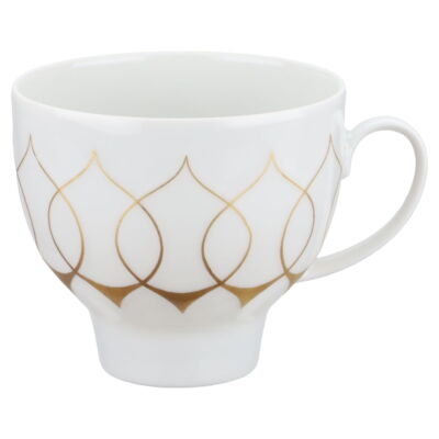 Kaffeetasse offener Fuß Rosenthal Lotus Goldsilhouette