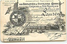 Chemins de Fer - Carte d'Identit� - Association Fraternelle des Employ�s - 22311