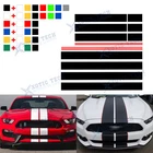 For Ford Mustang 2015-23 Racing Stripe Decal Sticker Decoration Hood Roof Trunk