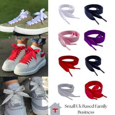 Satinband Schnürsenkel für Damen, Kinder, Junioren Nikes Turnschuhe und Stiefel
