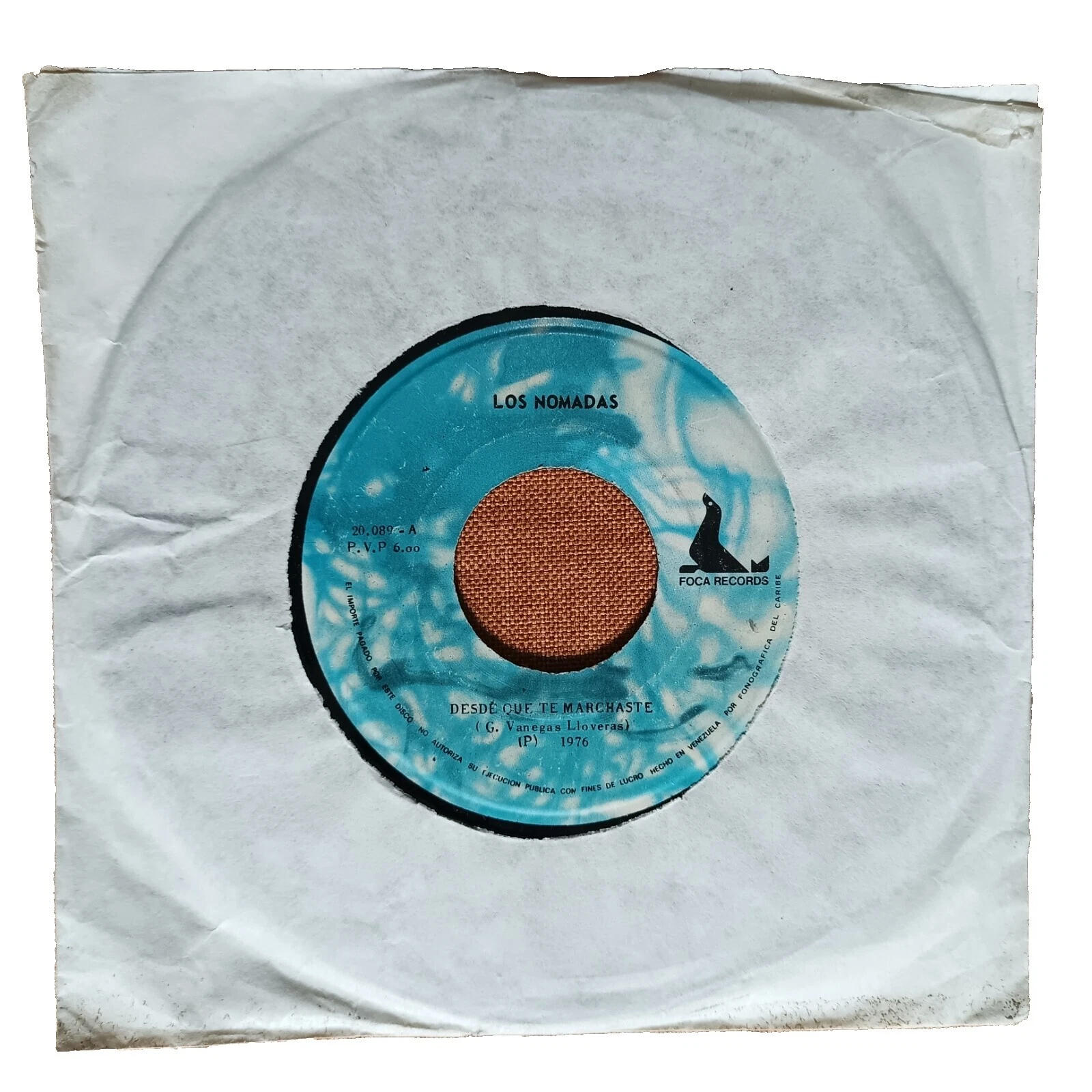 Very Good (VG) Sleeve Latin 45 RPM Speed Vinyl Records