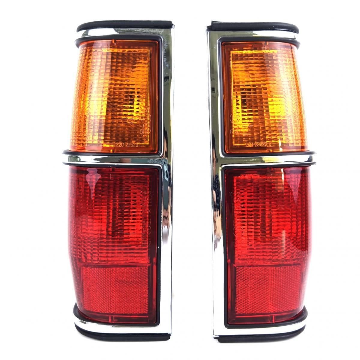 Tail Light Rear Lamp Chrome +Blub Fits Datsun Nissan 720 Pickup