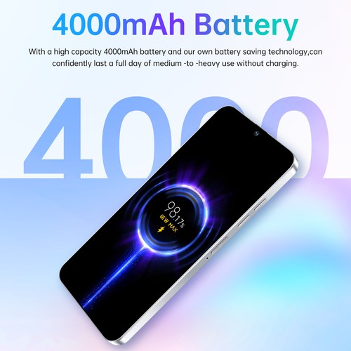 Dual SIM Mobile Phones 6.6" 4000mAh 3+32GB Android 14 C40 Pro Mobile Smart phone - Picture 14 of 20