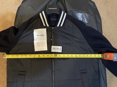 Emporio Armani Jacket Navy Blue Size 52 