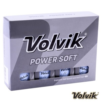 neue 12 Volvik Power Soft White Golfbälle
