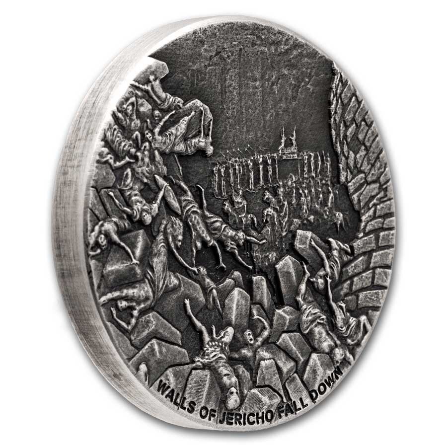2024 2 oz Silver Coin - Biblical Series (Walls of Jericho Fall) | eBay