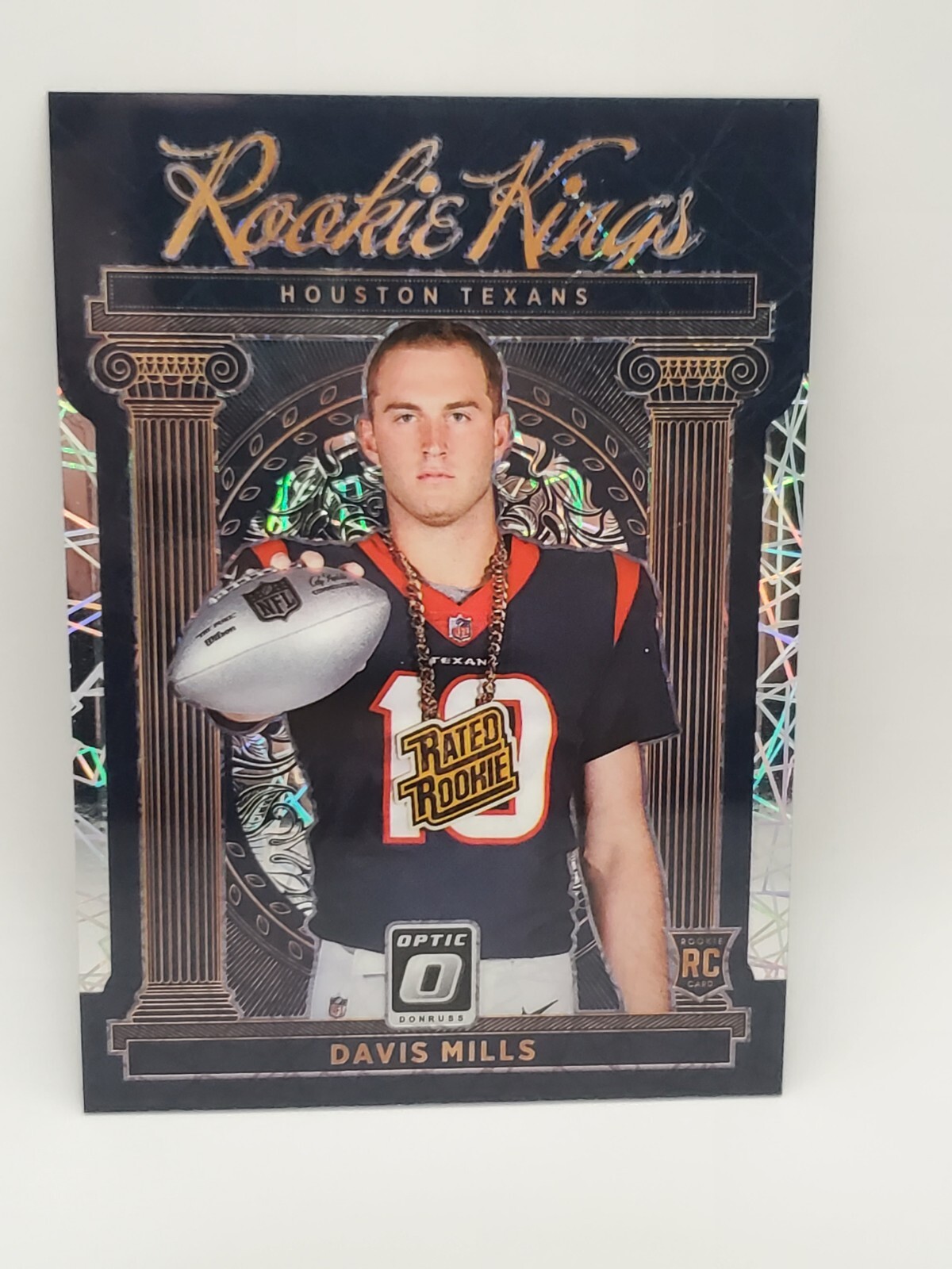 2021 Panini Donruss Optic - Rookie Kings #RK-18 Davis Mills (RC) SSP Laser Prizm