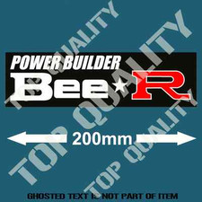 Bee R Power Builder Type R Decal Sticker Retro Vintage Jdm Drift Slap Stickers