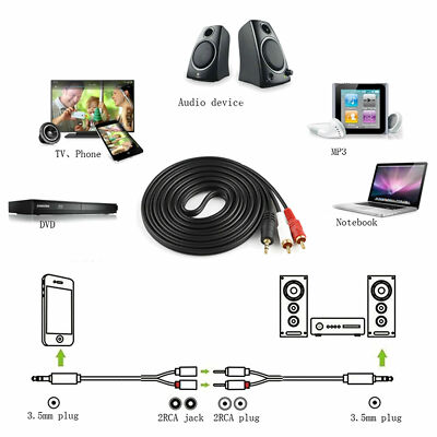 Cavo Audio Da 3.5 , ZdyCGTie Da 3 A 3 3.5 Jack Aschio A Aschio - Foto 2