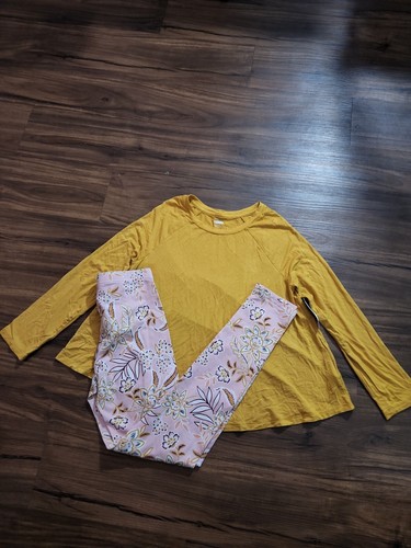 OLD NAVY GIRLS 10-12 YELLOW PINK OUTFIT