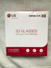 Cinema 3D Glasses LG Cinema 3D Set Of 4 NIB