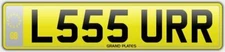 LAURA LAURAS NUMBER PLATE LAURRA REG L555 URR CHEAP LAUR REGISTRATION FEES PAID