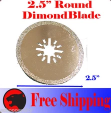 2.5" Diamond Cut Oscillating MultiTool Blade For Grout remove line