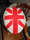 VINTAGE GRAY CABBIE CAP WITH BRITISH FLAG NR — photo 2