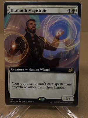 Magic: The Gathering Drannith Magistrate Extended Art Rare Ikoria 314 Regular E 