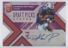 2018 Panini Elite Draft Picks Status Purple Die-Cut 7/49 Kamryn Pettway Auto 0b2