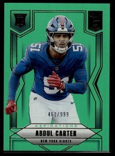2025 Donruss Elite #111 Abdul Carter Aspirations Lime Green #/999 Rookie SN,RC