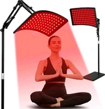 VICONOR Red Light Therapy Face & Body Red Infrared Light Therapy Lamp W/ Stand
