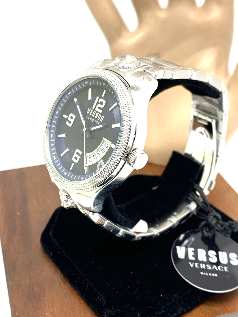 Versus by Versace Men's Watch VSPVT1521 Quartz Blue Dial Silver