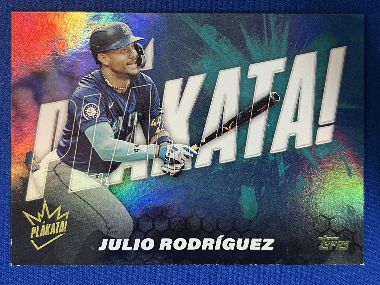 2025 Topps Baseball Series 1 #PLAK-9 Julio Rodriguez PLAKATA card