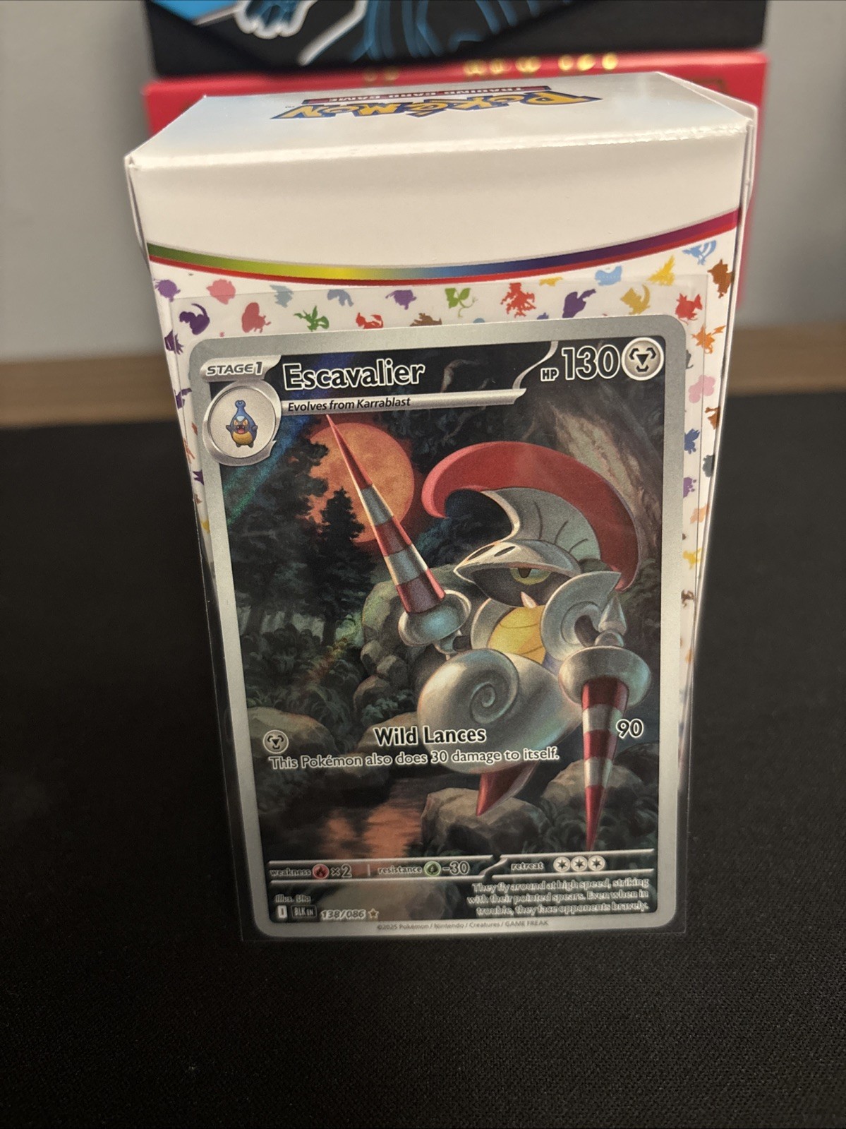 Pokemon TCG Escavalier 138/086 Sv: Black Bolt IR Holo NM