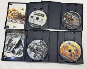 Sony PlayStation 2 Ps2 FAT OEM Bundle W/ Games Black SCPH-30001 Cleaned Tested