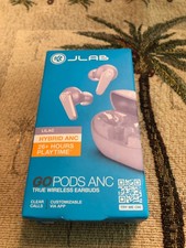 JLAB Go PODS ANC wireless earbuds. lilac